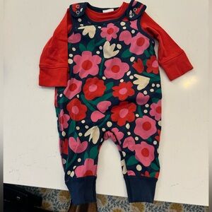Hanna Andersson Baby Overalls Set 3-6M NWOT